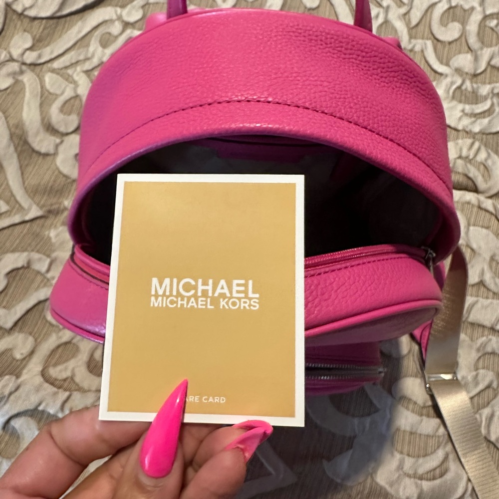 Michael Kors Fuchsia Backpack - Picture 7 of 9